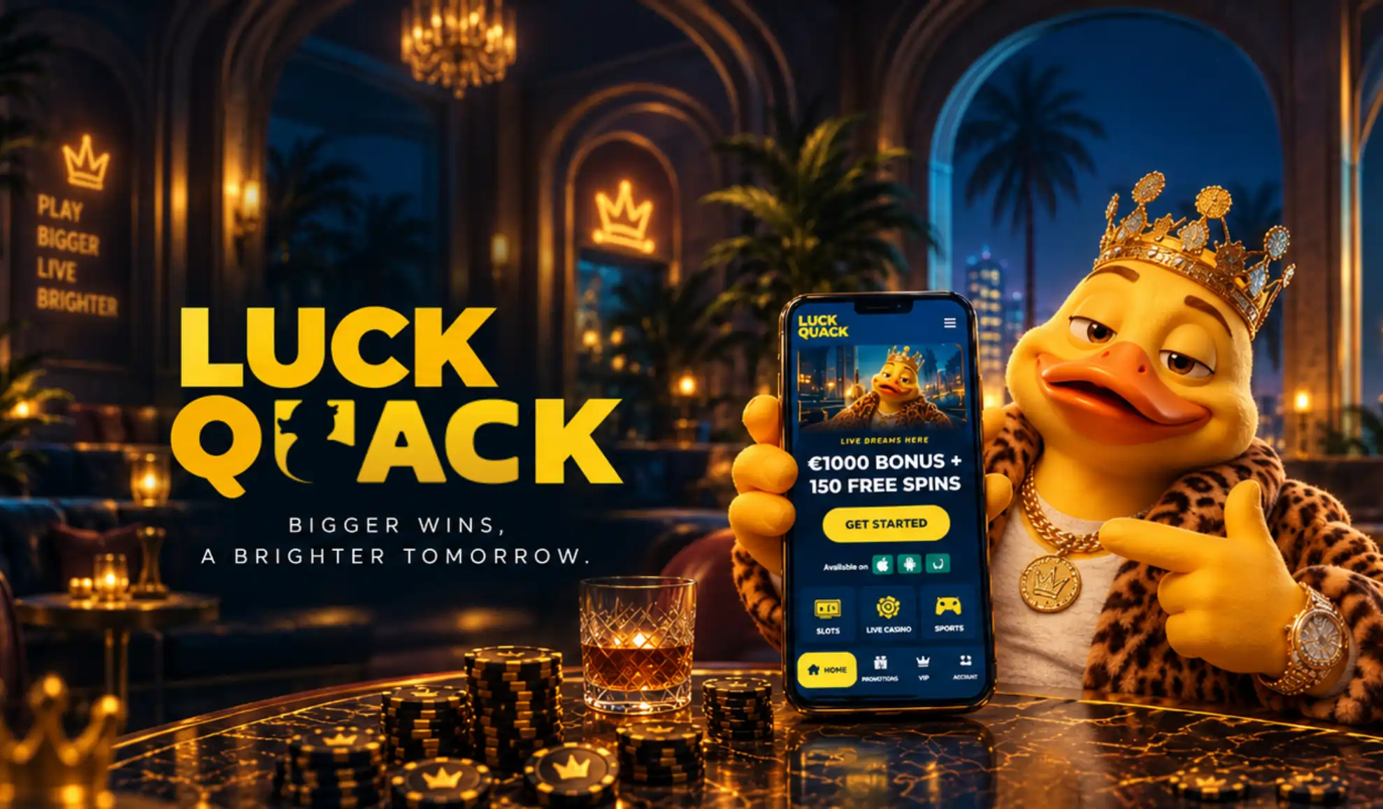 LuckQuack Casino App Screenshot